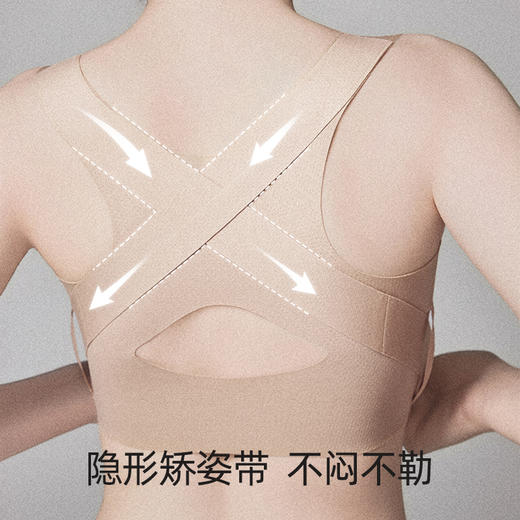 幸棉 背背佳内衣女前扣式提拉聚拢防下垂运动文胸 美背胸罩体态塑型专用女 商品图3