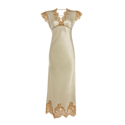 法式可外穿半袖真丝长裙 S923005 商品图5