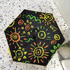正品飞乐潮流胶囊雨伞可扫码6骨满版印花黑胶防晒晴雨两用胶囊五折伞
【材质】：铝合金+ 树脂+玻纤+黑胶涂层 商品缩略图4