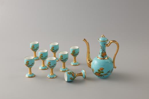 国瓷永丰源 夫人瓷·西湖蓝10头酒具 商品图3