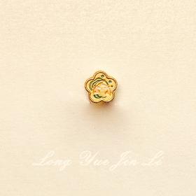 足金珐琅年年有鱼吊坠,1.32克,工费：10元/克