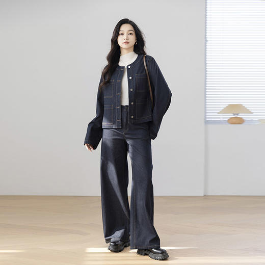 火桐hooton 2025新款 桑蚕丝牛仔套装99606 商品图12