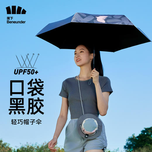 蕉下23SS五折黑胶防晒伞BM651（原口袋帽野伞） 商品图6