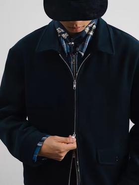 SUPERTOFU(SPTF) /MKS-AW24-J142/纽扣口袋 翻领拉链夹克