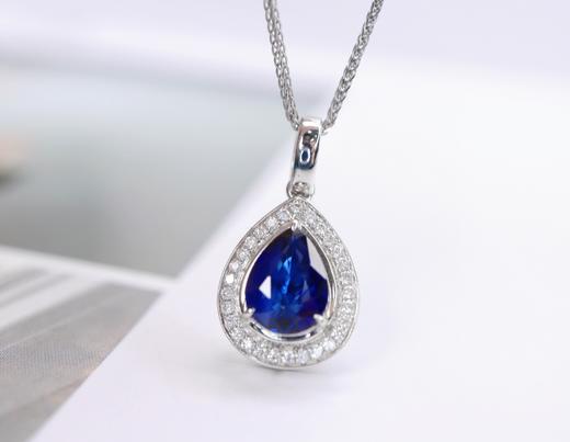 1.44ct刻面蓝宝石吊坠 商品图1