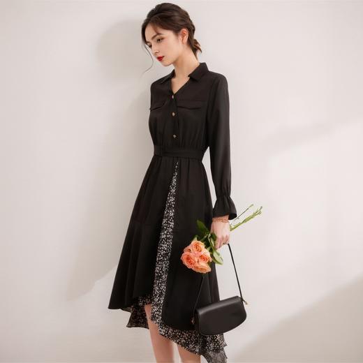 雀说法式设计感小众碎花连衣裙新款赫本风显瘦茶歇裙AL5013 商品图3