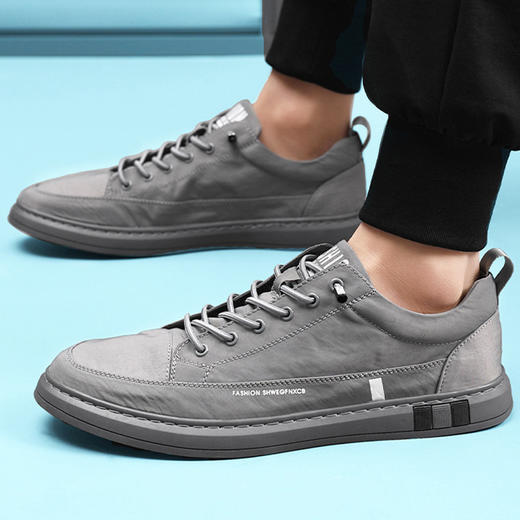 【45-49码】【冰丝薄款】特大码春季新款男鞋加肥加宽薄款透气休闲鞋运动板鞋潮鞋 商品图2