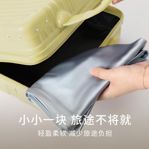 金三塔真丝单面枕套100%桑蚕丝简约纯色便携旅行好物枕套新品（限价款）  CSZT027 商品图3
