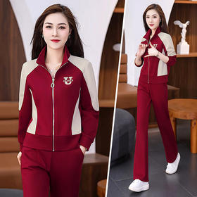 雀说洋气休闲运动服套装女两件AL413035