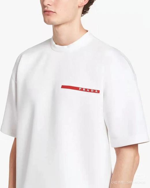 PRA情侣款红标硅胶标纯色短袖T恤 商品图3