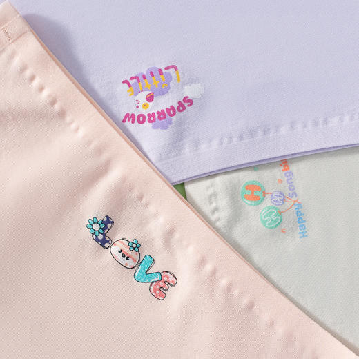 连绵· 女童舒棉无痕平角内裤 3条装（3-9岁） 商品图5