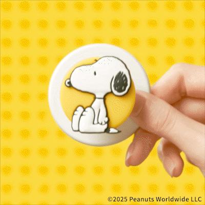 【史努比与朋友们】史努比坐坐 MAGSAFE磁吸手机气囊支架 Round圆啪嗒系列 异形硅胶 黄色 Snoopy 卡通 商品图4