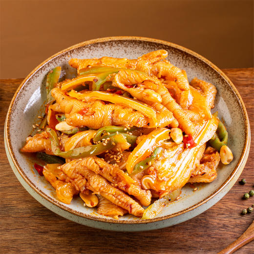 【冷吃三拼  一口麻辣，三重满足】酸辣无骨鸡爪、脆爽猪耳朵、麻辣贡菜 703g/罐丨零食 商品图1