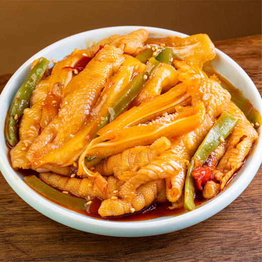 【冷吃三拼  一口麻辣，三重满足】酸辣无骨鸡爪、脆爽猪耳朵、麻辣贡菜 703g/罐丨零食 商品图4