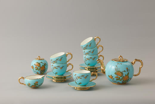 夫人瓷·西湖蓝17头咖啡具 商品图1