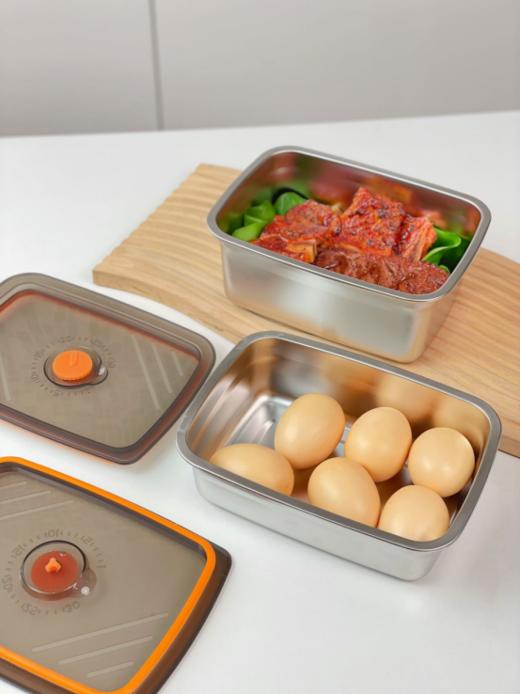 ✨出口欧美的【PONEL派能密封保鲜盒】❗️❗️❗️2大2小，可冷冻可加热！🧡密封性超好！ ✅600毫升直接🌸升级为1000毫升！ ✅1200毫升直接🌸升级为1500毫升！ 商品图4