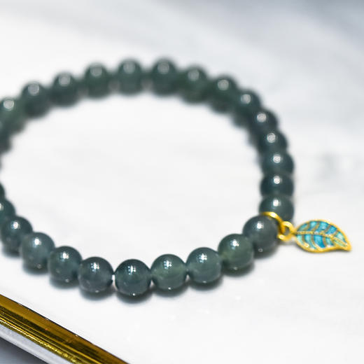 蓝水翡翠老山檀老金手串（三款） 商品图2