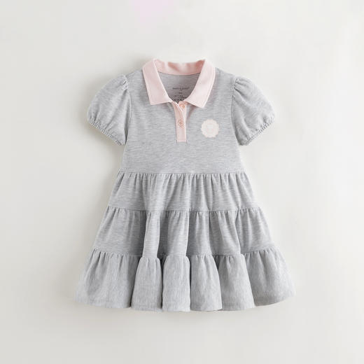 [凉感快干]马克珍妮女童活力校园运动连衣裙Polo领裙子2025夏装550509 商品图2