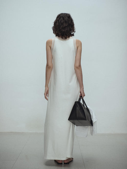 VC｜SS25010 Irene jersey dress [连衣裙  黑 / 白 ] 商品图4