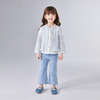 笛莎Deesha 童装女童外套2025夏新款女童蓝色小花萌趣长袖开衫 商品缩略图2