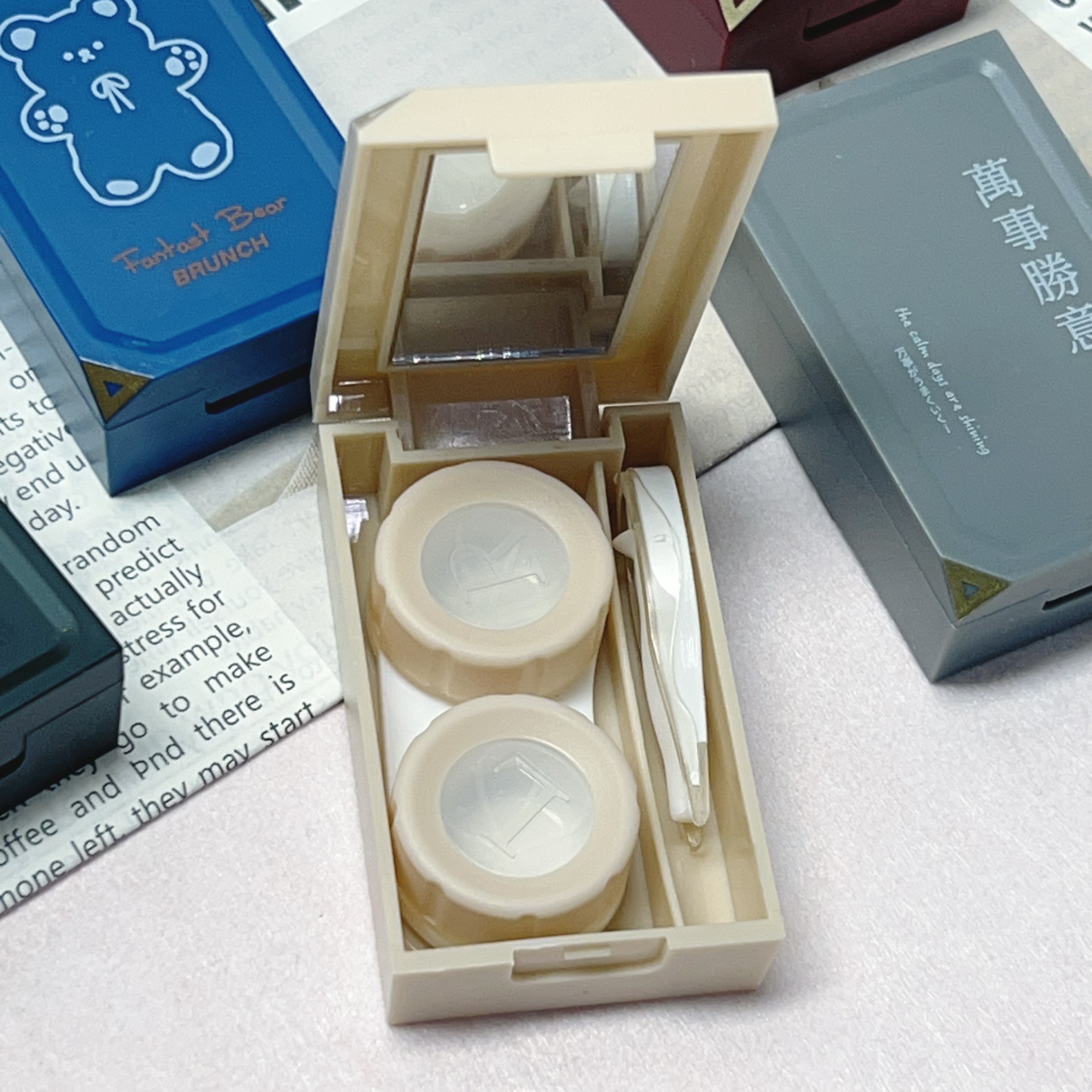 多色隐形眼镜盒美瞳盒T91