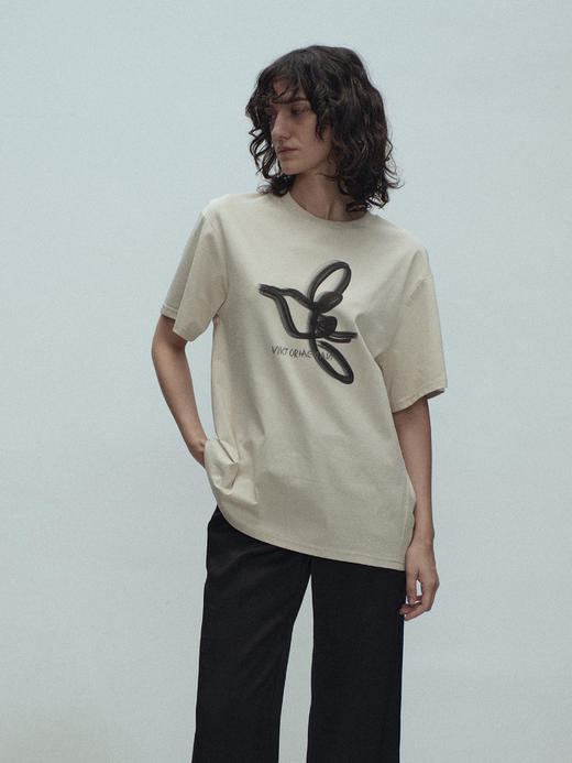 VC｜SS25006 Tully bird Tshirt [短袖上衣 黄 / 白 / 蓝 / 灰 / 卡其 ] 商品图2