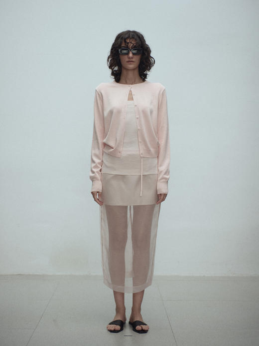 VC｜SS25007 Tully sheer skirt  [半身裙 黑 / 黄 / 粉 ] 商品图5