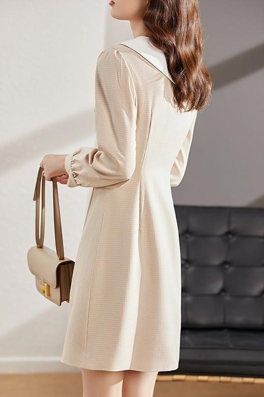 VIMLY/梵希蔓 复古梭织格子连衣裙 15672 商品图3