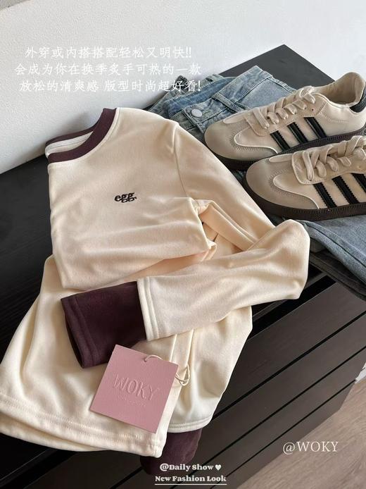 egg六色德绒春季打底衫 商品图9