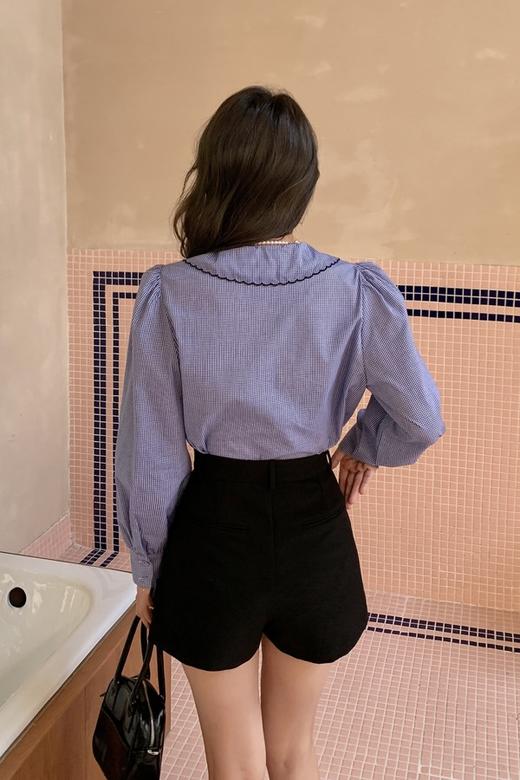 amadella 早春复古娃娃领格纹衬衫 15819 商品图9