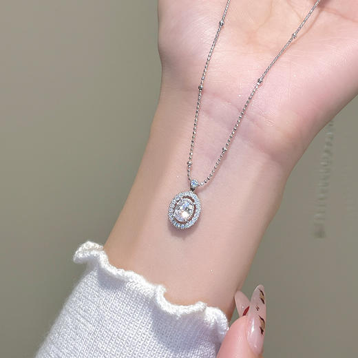 【满天星河】S925纯银莫桑钻1克拉项链【JHY-N001863B】 商品图3