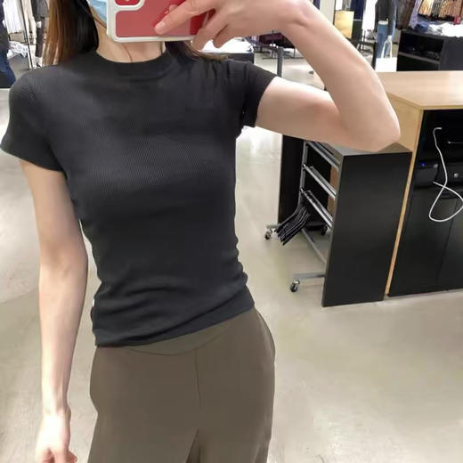 The*🔥春夏新品原单圆领纯棉短袖T恤 带微弹 商品图1