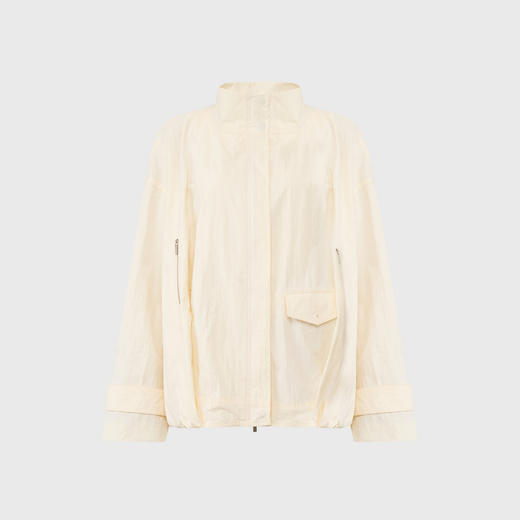 lost in echo2025春夏新款宽松茧型短款夹克外套花苞半身裙短裙女 商品图4