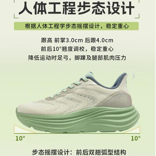 【分销】嘉适步厚底增高运动鞋   网面透气防泼水   轻便缓震跑步鞋  时尚百搭休闲鞋  男女同款 商品图2