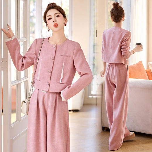 轻熟显瘦时尚两件套，外套阔腿裤一整套搭配运动套装HR-YQH2632 商品图3