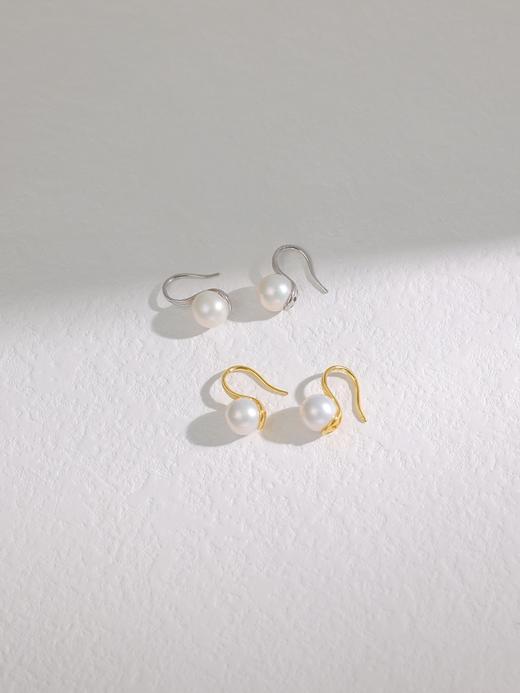 IIPO宜珠宜宝淡水珍珠极简高跟鞋款925纯银7-8mm-金色(礼盒装) 商品图2