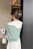 Stay2Weeks 青春撞色娃娃领绿格子上衣 15839 商品缩略图4