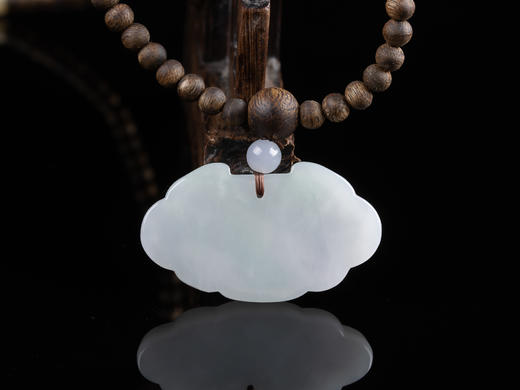 XY0069原创沉香diy翡翠平安如意锁挂件 商品图6