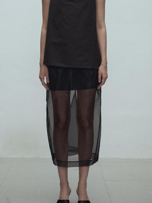 VC｜SS25007 Tully sheer skirt  [半身裙 黑 / 黄 / 粉 ] 商品图3
