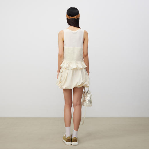 lost in echo2025春夏新款休闲独特户外花苞气质短款半身裙短裙女 商品图4