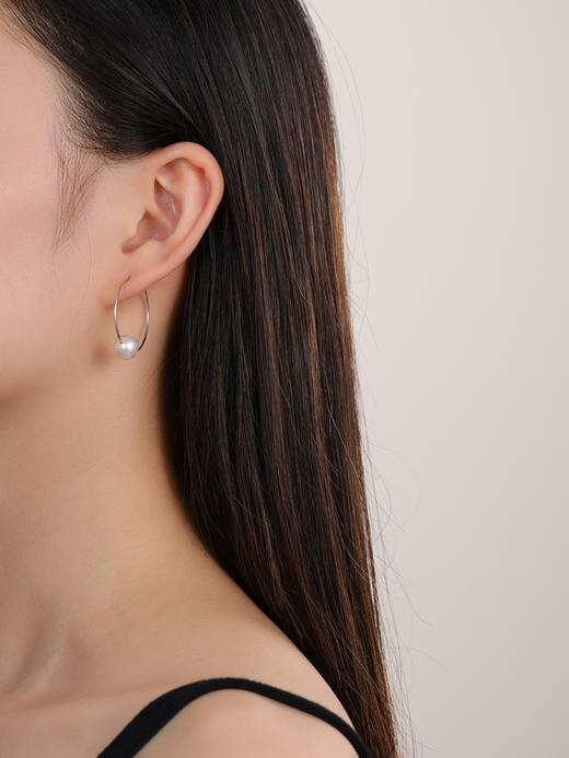 IIPO宜珠宜宝极简圆形耳环925银(礼盒装) 商品图3