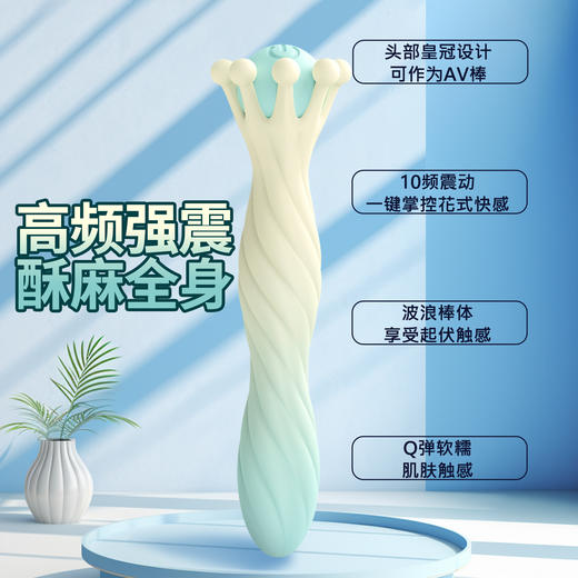 谜姬 皇冠后庭按摩器后庭开肛 男女通用新手开肛神器细头震动棒小号肛门塞性情趣用品 商品图9