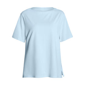 跃牌【倚窗听雨】系列 Athena瑜伽服女圆领裸感透气宽松短袖t恤运动健身罩衫上衣DA99