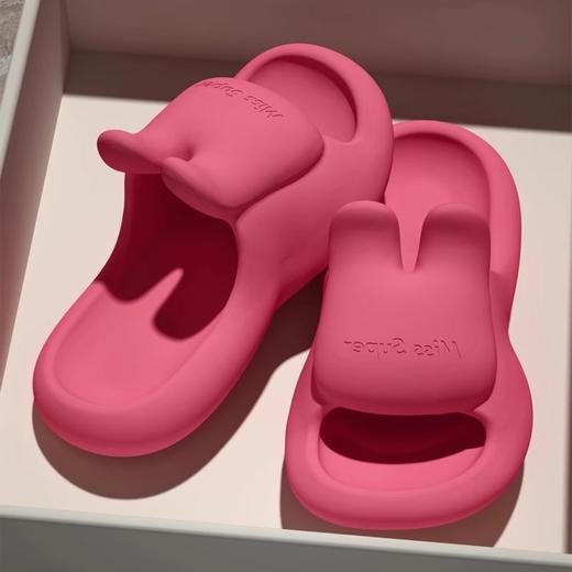 【踩屎感兔子凉拖鞋】夏季家居室内洗澡家用 eva橡塑材质 防滑厚底外穿不臭脚  商品图9