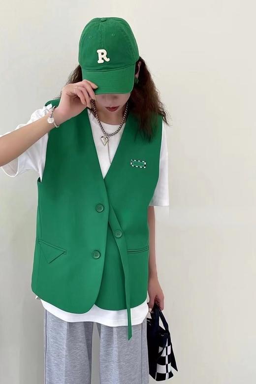WHO KNOWS 时髦绿休闲百搭街头马甲 15873 商品图2