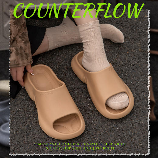 【居家兼外穿拖鞋】男士夏新款 室内家居防滑 半包厚底不臭脚情侣拖鞋女 商品图2