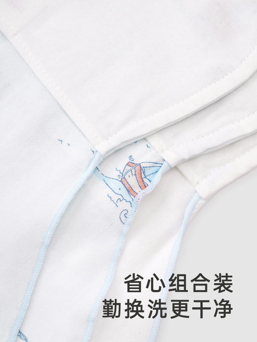 英氏婴儿吸汗巾宝宝垫背巾赛柔丝抑菌3条装2025新款YMGDJ0Q091A 商品图1