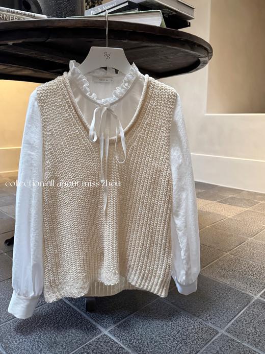 周小姐的故事 | 宝藏搭配单品法式白衬衫 天丝汉麻质地 米白色 商品图3