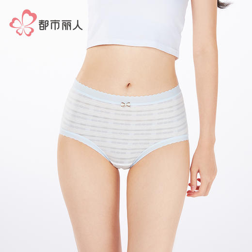 都市丽人舒肤棉纯棉系列NC提花平角裤LKH5C8 商品图1