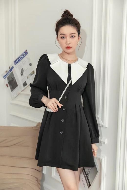 amadella 异形娃娃领单排扣连衣裙 15549 商品图0
